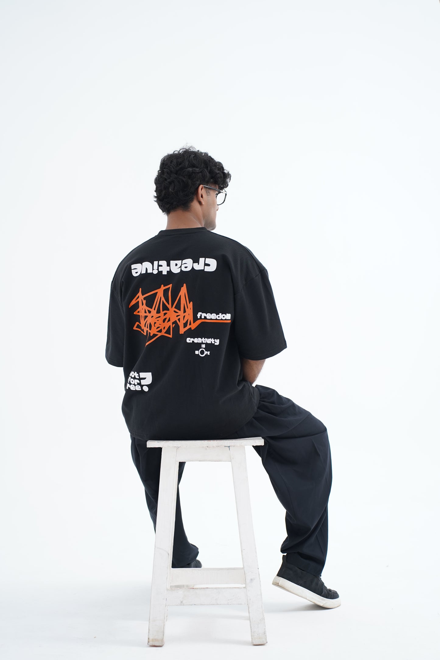 Art Not for Free Black T-shirt - Walaiti Official