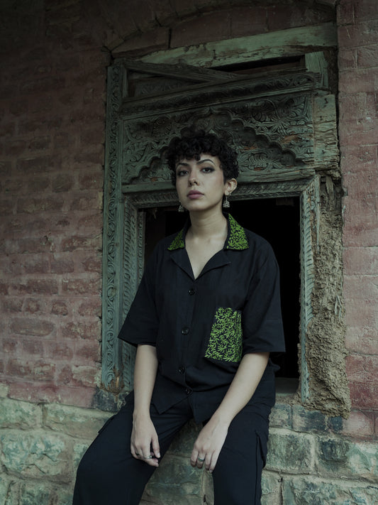 Black Button Down Shirt - Walaiti Official