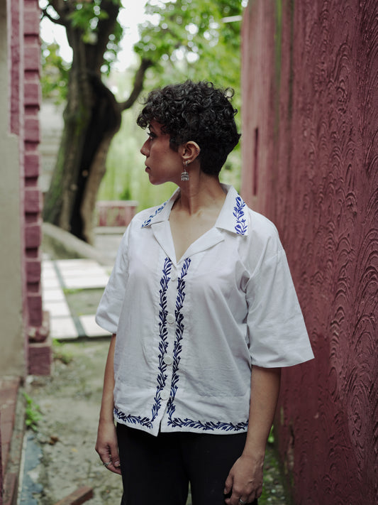 White Button Down Shirt. - Walaiti Official